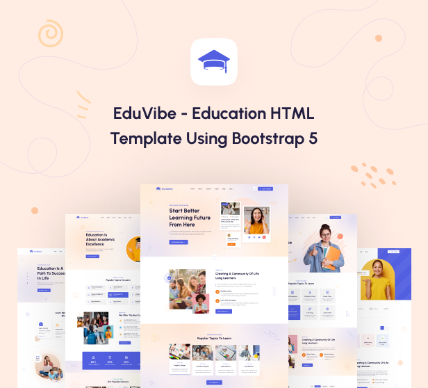 EduVibe - Education HTML Template Home Pages