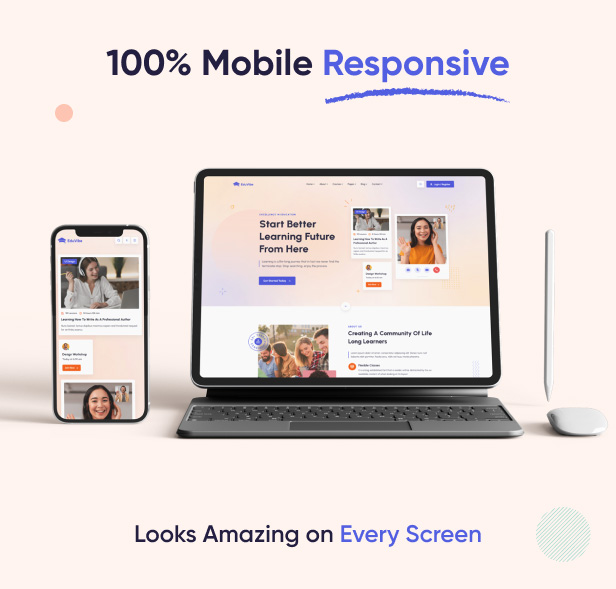 EduVibe - Online Learning React Education Template - Responsive